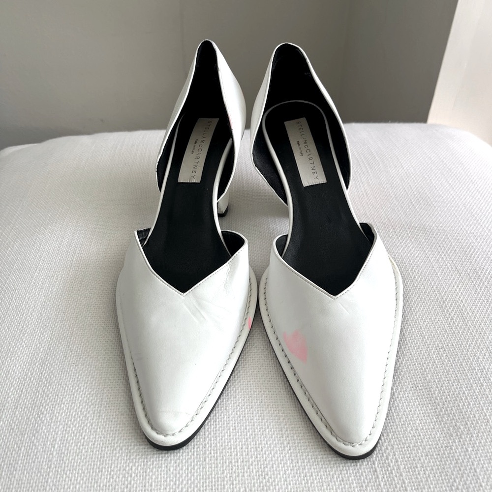 Stella McCartney 36.5 Elegant White Heels